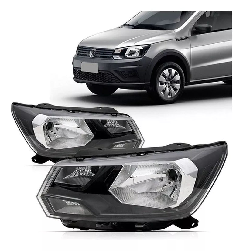 Farol Lado Esquerdo Foco Simples VW - Volkswagen Gol G8 e Saveiro Robust | 2016 a 2023